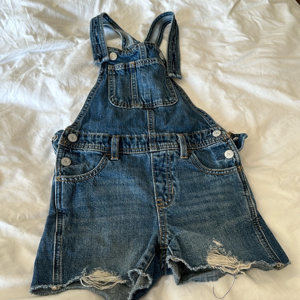 Jean Short Overalls